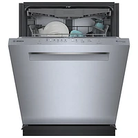 Bosch 500 Series 24" 38dB Built-In Dishwasher w/ Stainless Steel Tub & Third Rack (SHP95CM5N) - Stainless