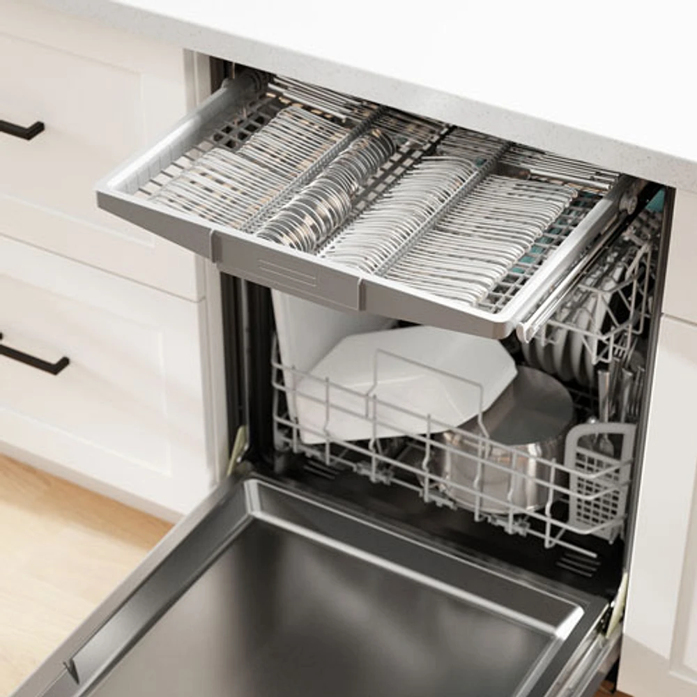 Bosch 500 Series 24" 38dB Built-In Dishwasher w/ Stainless Steel Tub & Third Rack (SHP95CM5N) - Stainless