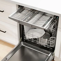 Bosch 500 Series 24" 38dB Built-In Dishwasher w/ Stainless Steel Tub & Third Rack (SHP95CM5N) - Stainless