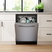 Bosch 500 Series 24" 38dB Built-In Dishwasher w/ Stainless Steel Tub & Third Rack (SHP95CM5N) - Stainless