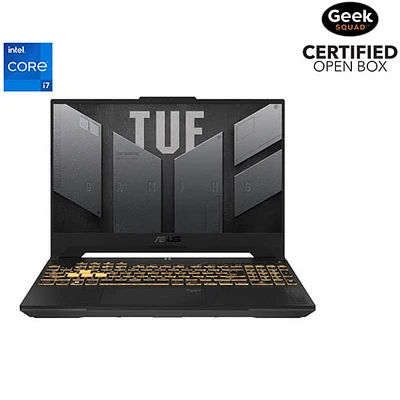 Boîte ouverte - Portable de jeu 15,6 po TUF Gaming F15 d'ASUS (Core i7-13620H d'Intel/SSD 512 Go/RAM 16 Go/GeForce RTX 4050)