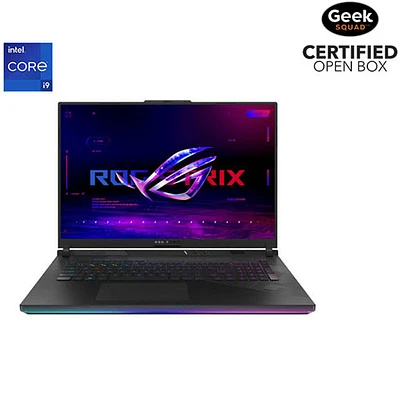 Boîte ouverte - Portable de jeu de 18 po ROG Strix SCAR 18 d'ASUS (Core i9-14900HX d'Intel/RAM 32 Go/SSD 1 To/GeForce RTX 4080)