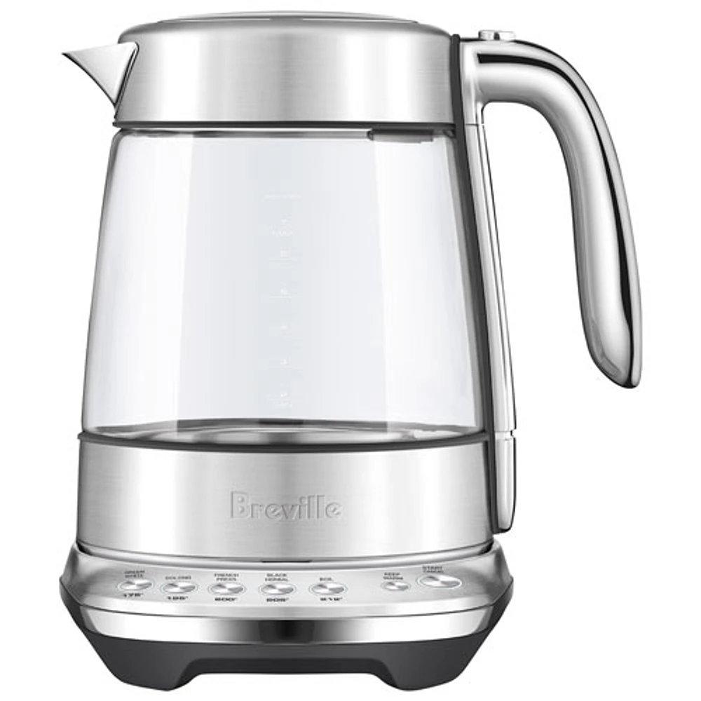 Breville Smart Crystal Luxe Electric Kettle - 1.7L - Brushed Stainless Steel