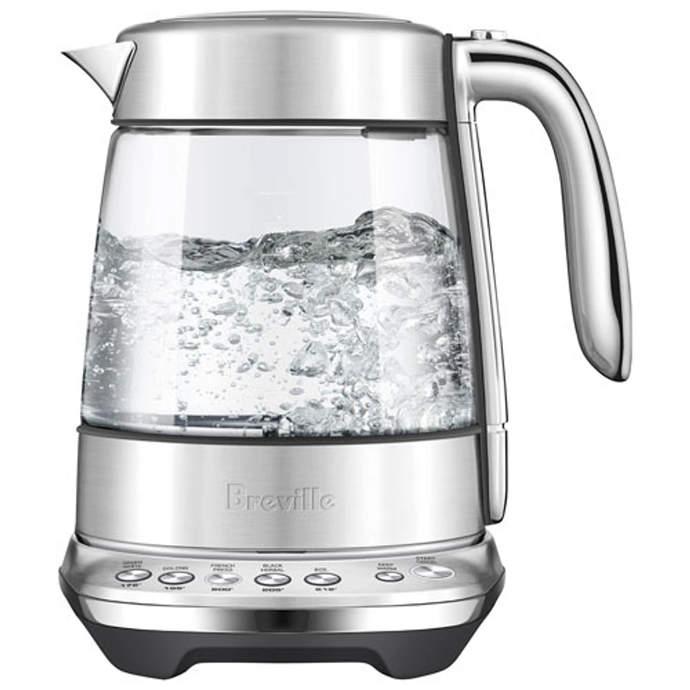 Breville Smart Crystal Luxe Electric Kettle - 1.7L - Brushed Stainless Steel