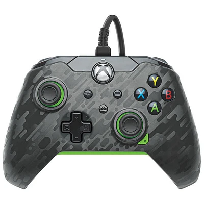 Manette avec fil de PDP pour Xbox Series X|S/Xbox One/PC - Carbone néon