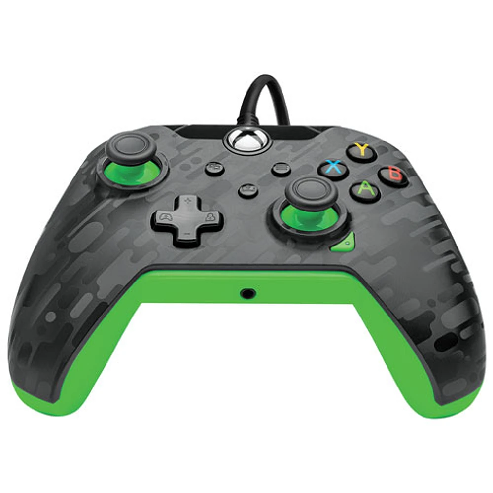 Manette avec fil de PDP pour Xbox Series X|S/Xbox One/PC - Carbone néon