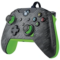 Manette avec fil de PDP pour Xbox Series X|S/Xbox One/PC - Carbone néon