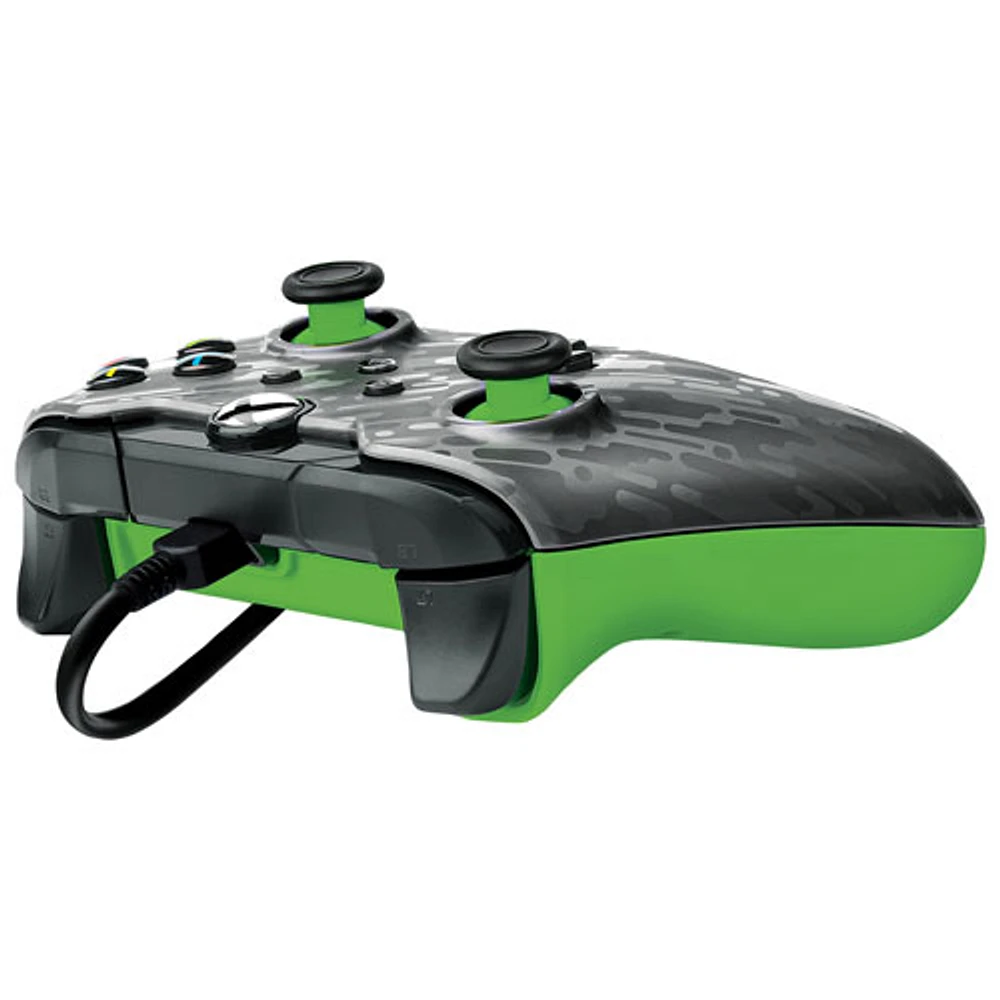 Manette avec fil de PDP pour Xbox Series X|S/Xbox One/PC - Carbone néon