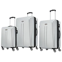 Ensemble de 3 valises rigides extensibles Quantum DLX de Samsonite - Argenté