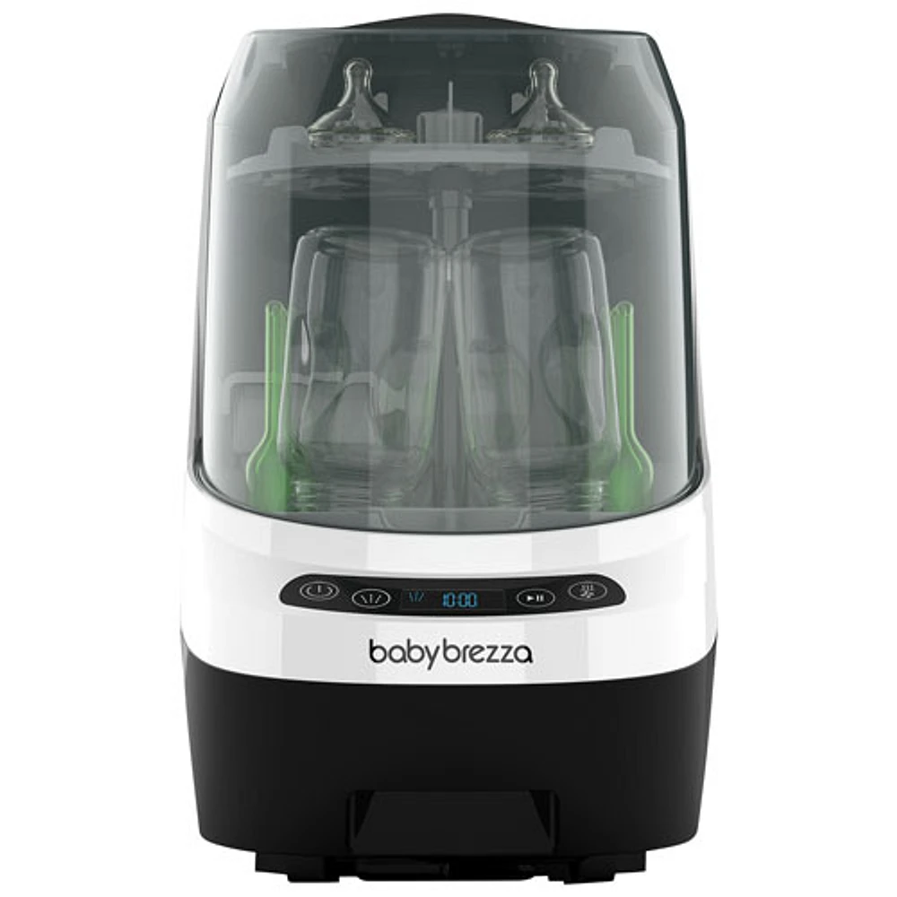 Baby Brezza Bottle Washer Pro Baby Bottle Sterilizer & Dryer - White/Black