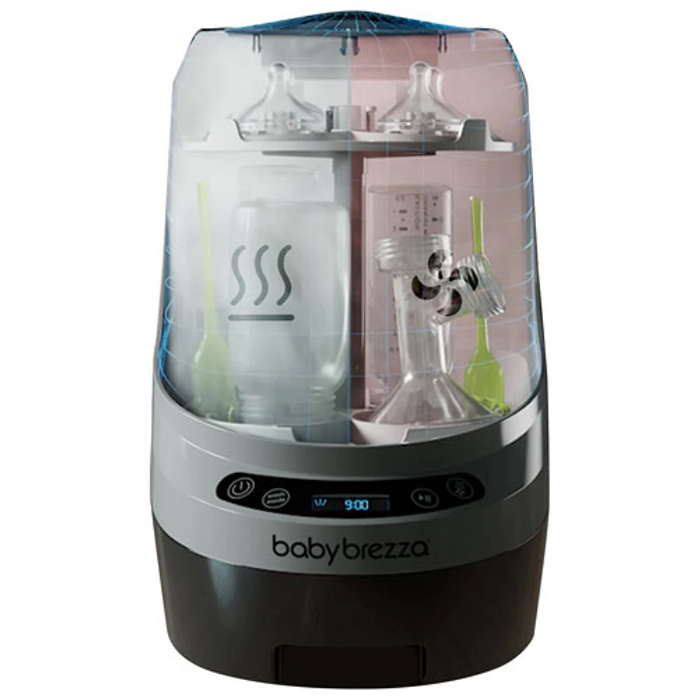 Baby Brezza Bottle Washer Pro Baby Bottle Sterilizer & Dryer - White/Black