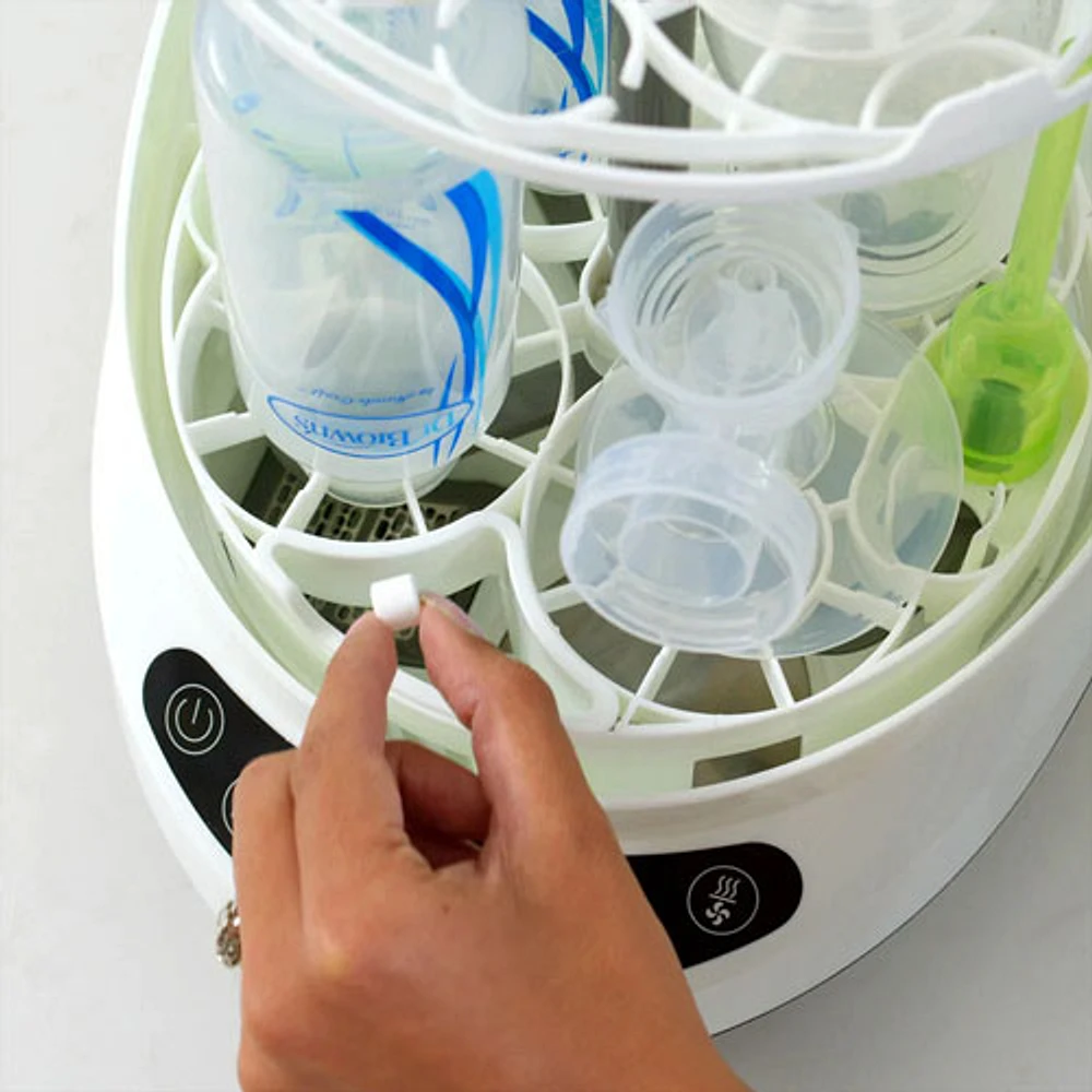 Baby Brezza Bottle Washer Pro Baby Bottle Sterilizer & Dryer - White/Black