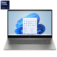 Portable de 17,3 po Envy de HP (Core Ultra 7 155U Intel/SSD 1 To/mémoire vive 16 Go/Windows 11 Famille) - Argenté minéral