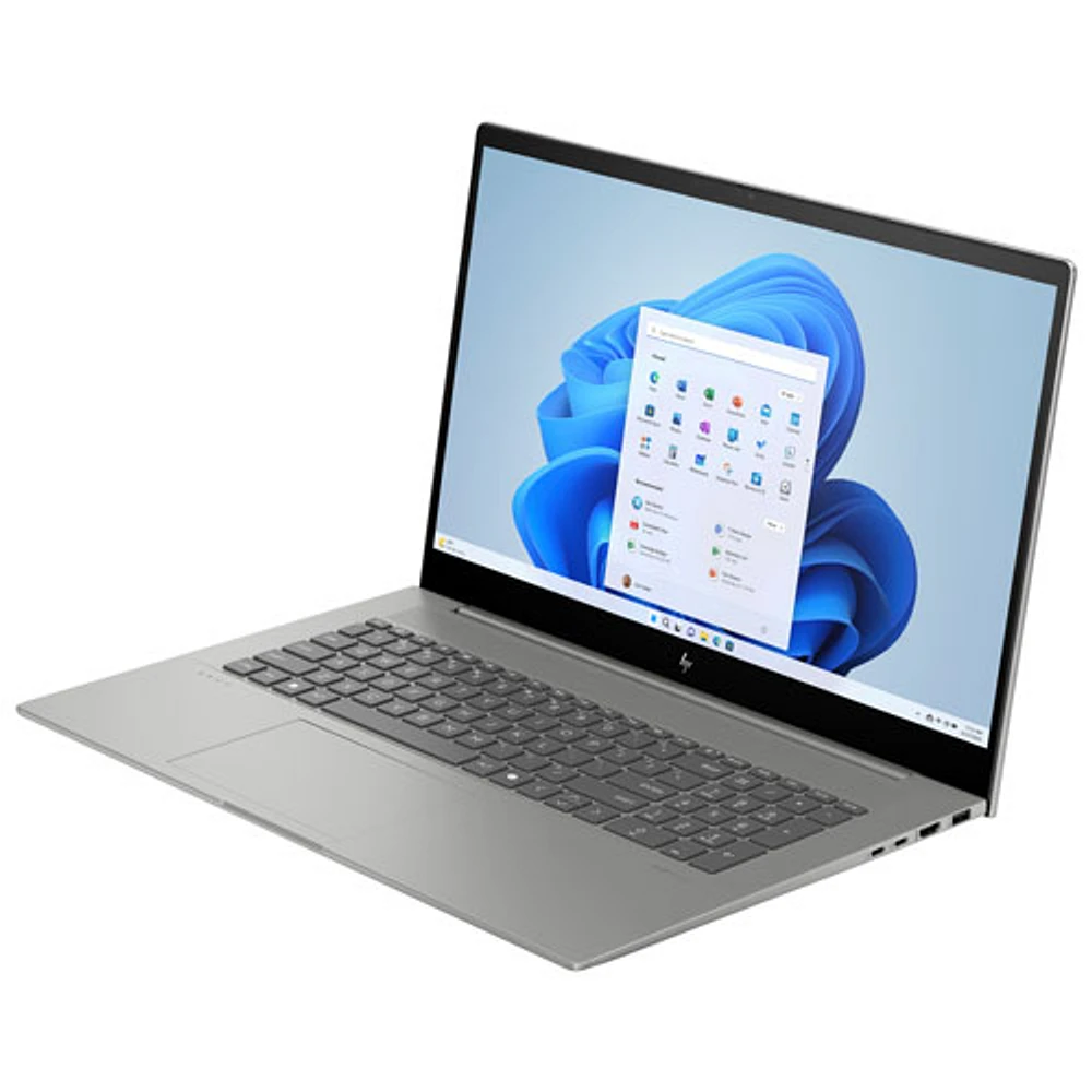 Portable de 17,3 po Envy de HP (Core Ultra 7 155U Intel/SSD 1 To/mémoire vive 16 Go/Windows 11 Famille) - Argenté minéral