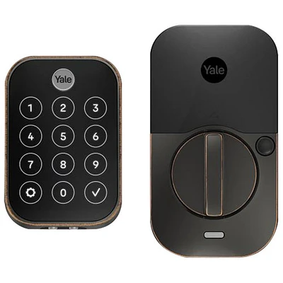 Serrure intelligente Bluetooth Assure Lock 2 Touch avec pavé biométrique de Yale - Bronze