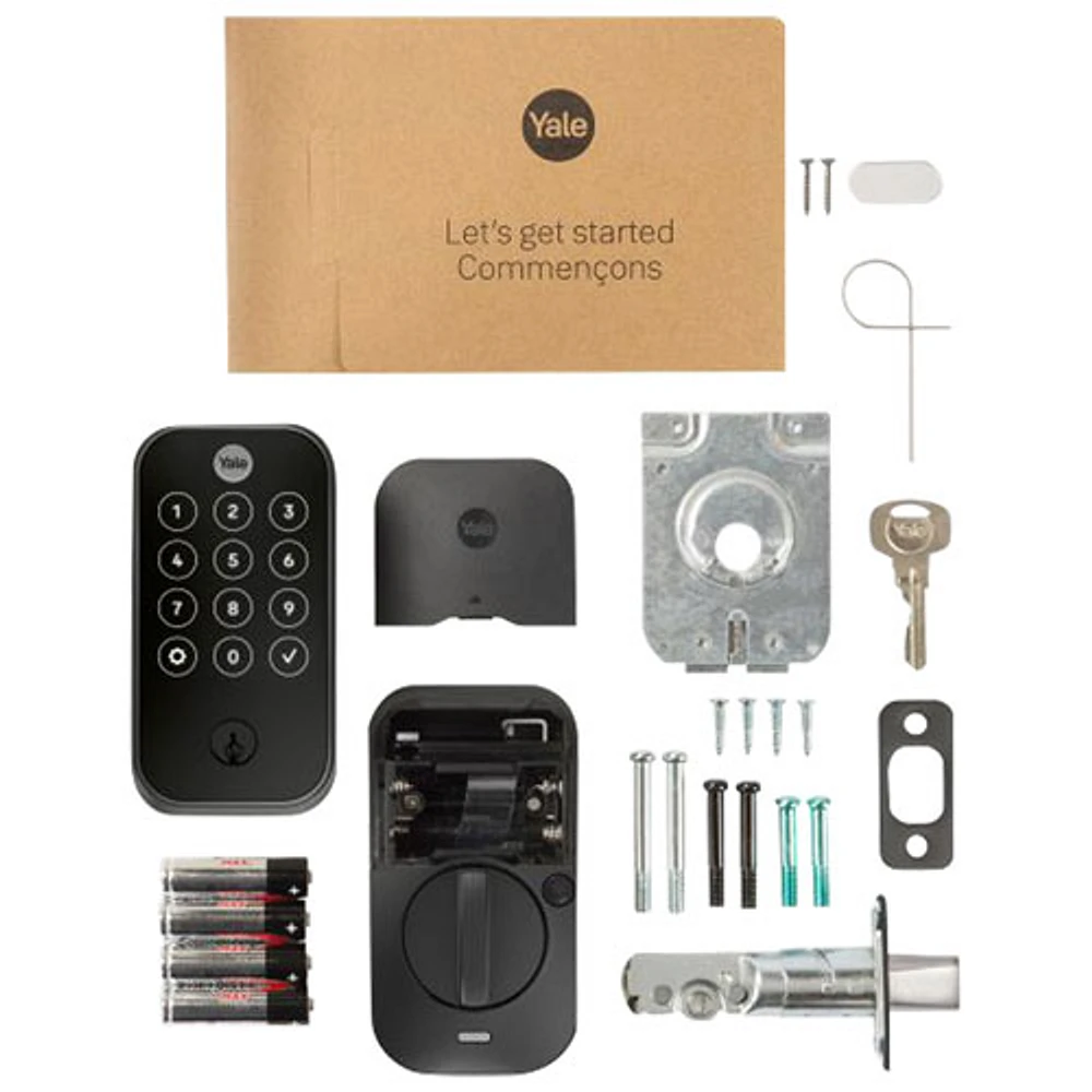 Yale Assure Lock 2 Touch Bluetooth Smart Lock with Key & Biometric Keypad - Black