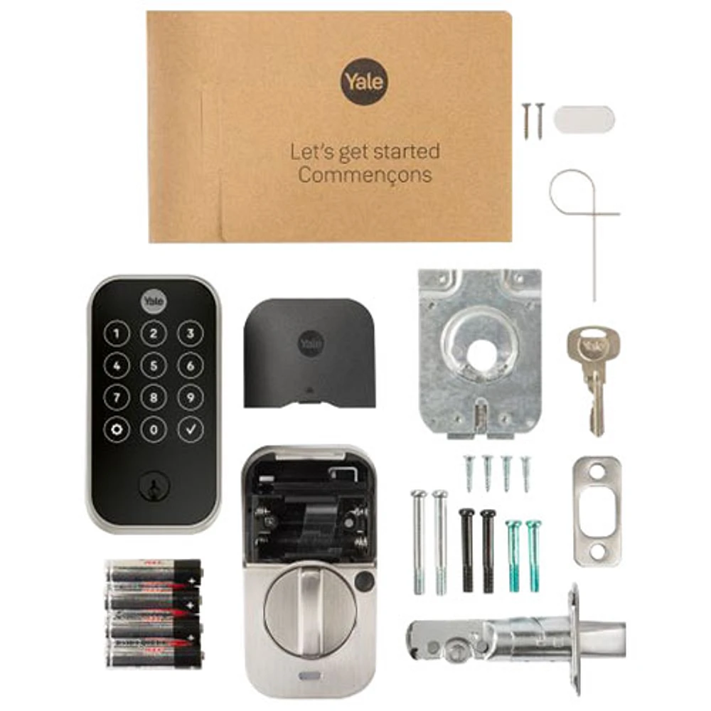 Yale Assure Lock 2 Touch Bluetooth Smart Lock with Key & Biometric Keypad - Nickel