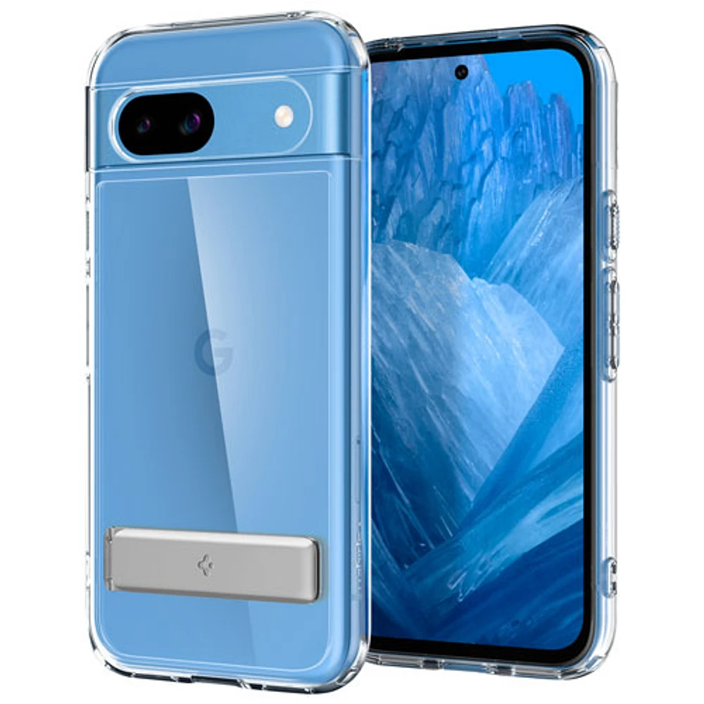 Spigen Slim Armor Essential S Fitted Hard Shell Case for Pixel 8a - Crystal Clear