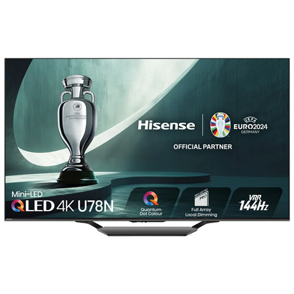 Hisense 55" 4K UHD HDR Mini LED QLED Smart Google TV (55U78N) - 2024