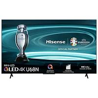 Hisense 75" 4K UHD HDR Mini LED QLED Smart Google TV (75U68N) - 2024