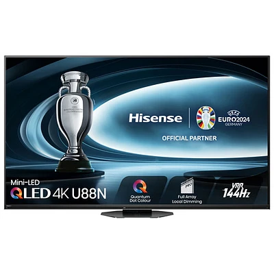 Hisense 75" 4K UHD HDR Mini LED Pro QLED Smart Google TV (75U88N) - 2024