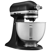 Batteur sur socle à tête inclinable de luxe de KitchenAid - 4,5 pte - 300 W - Noir mat - Exclusivité de Best Buy