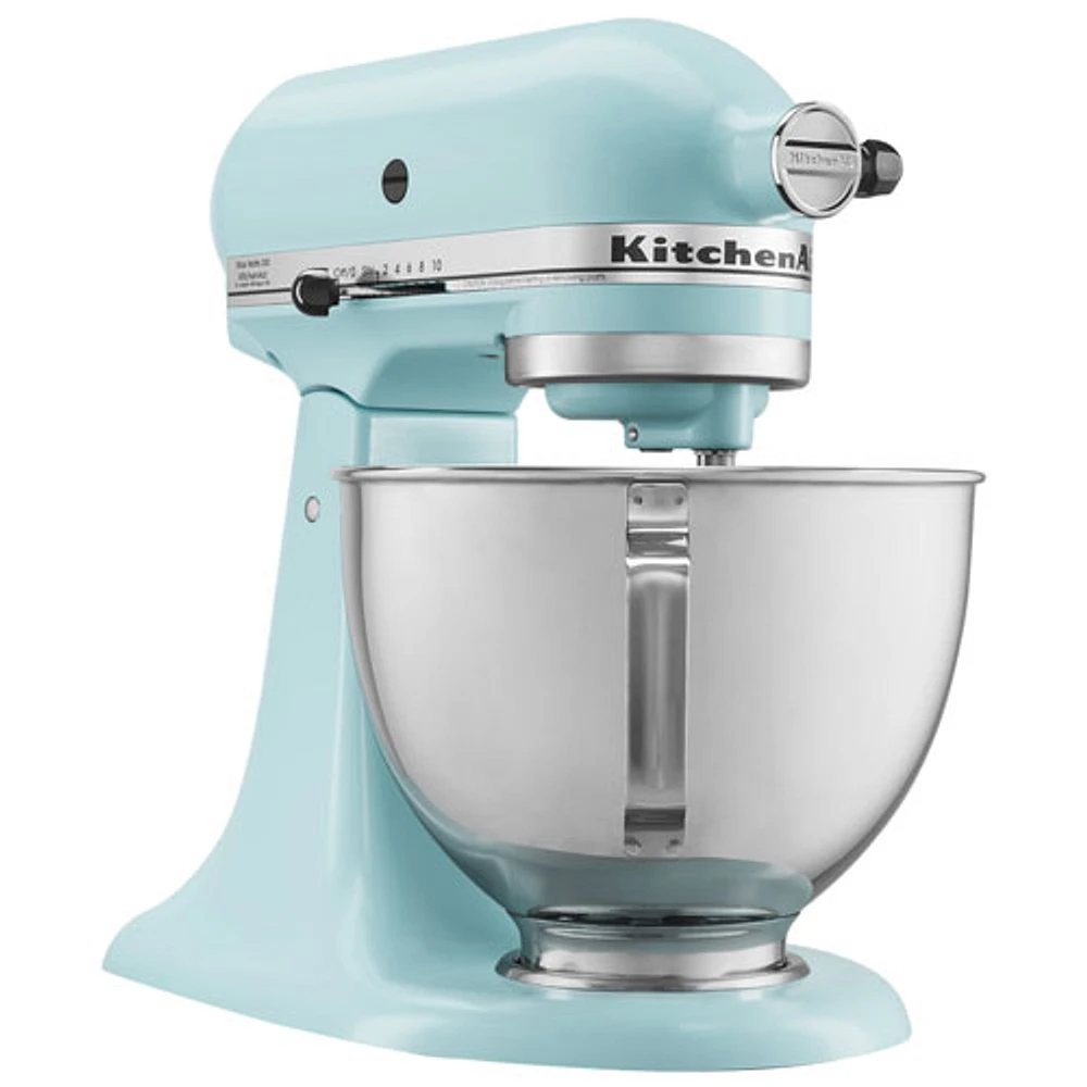 Batteur sur socle à tête inclinable de luxe de KitchenAid - 4,5 pte - 300 W - Bleu eau minérale - Exclusivité de Best Buy