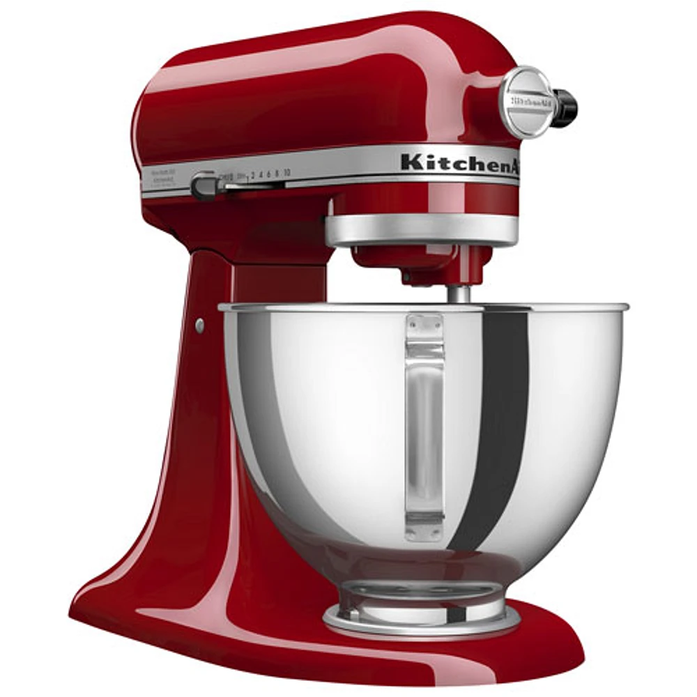 Batteur sur socle à tête inclinable de luxe de KitchenAid - 4,5 pte - 300 W - Rouge empire - Exclusivité de Best Buy