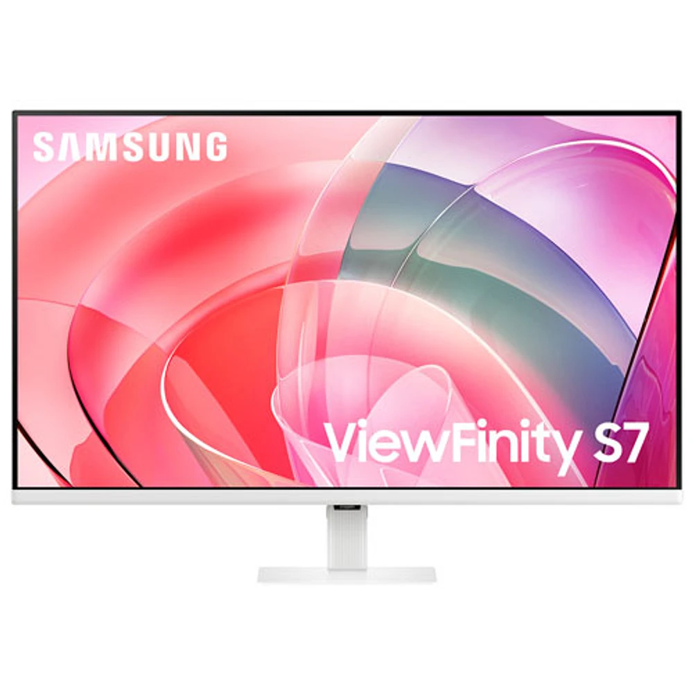 Moniteur ACL VA Ultra HD 4K 60 Hz de 32 po de Samsung avec temps de réponse de 5 ms gris à gris (LS32D701EANXZA) - Blanc chaud - Partenaire de détail exclusif