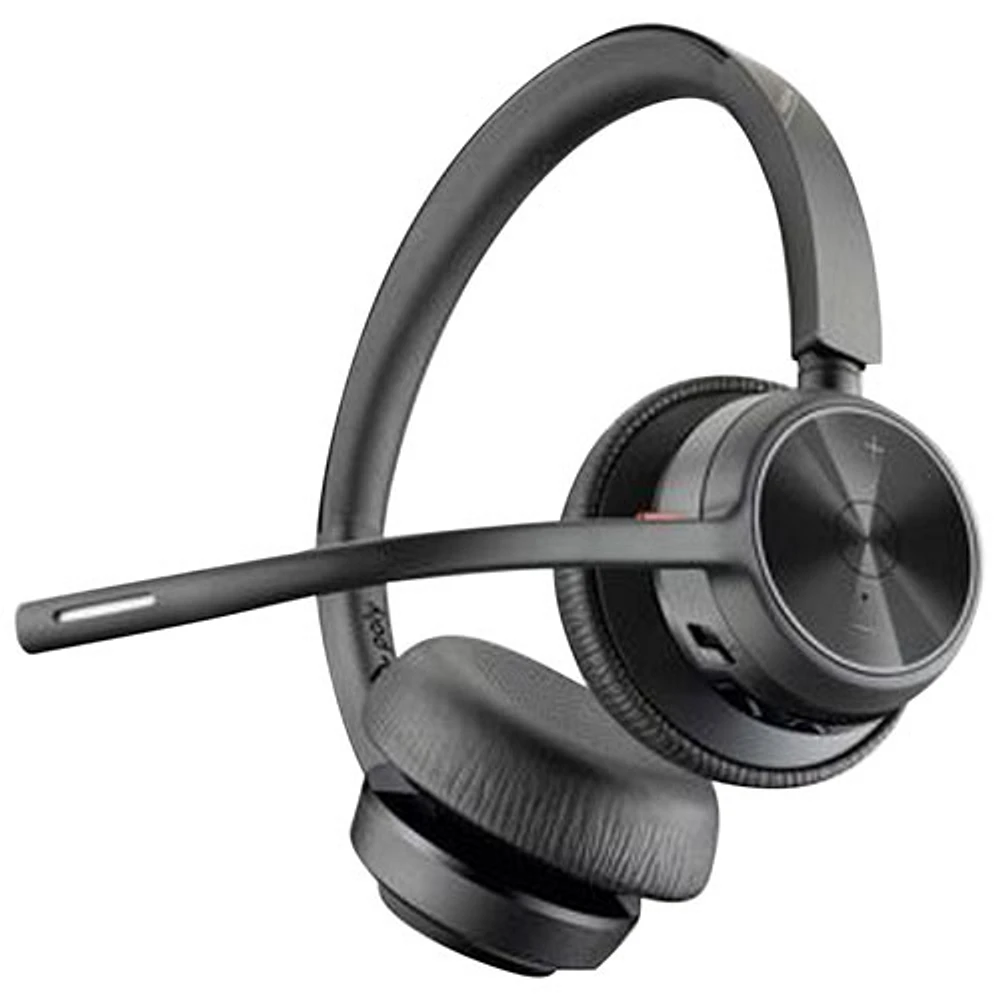 Casque d'écoute 100 % sans fil à suppression du bruit Poly Voyager 4320 de HP - Noir