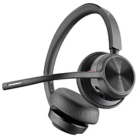 Casque d'écoute 100 % sans fil à suppression du bruit Poly Voyager 4320 de HP - Noir