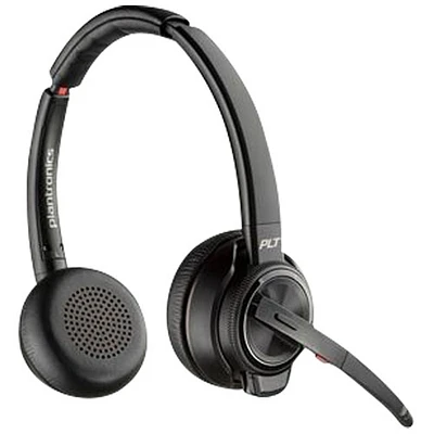 Casque d'écoute Bluetooth à suppression du bruit Poly Savi 8220 de HP - Noir