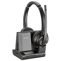 HP Poly Savi 8220 On-Ear Noise Cancelling Bluetooth Headset - Black