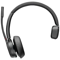 Casque d'écoute Bluetooth à suppression du bruit Poly Voyager 4310 de HP - Noir