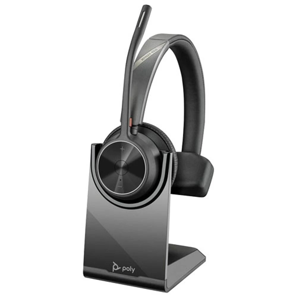Casque d'écoute Bluetooth à suppression du bruit Poly Voyager 4310 de HP - Noir