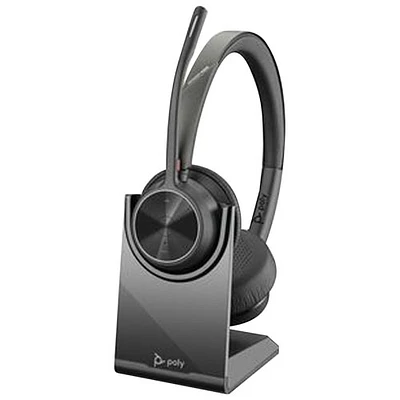HP Poly Voyager 4320 On-Ear Noise Cancelling Bluetooth Headset - Black