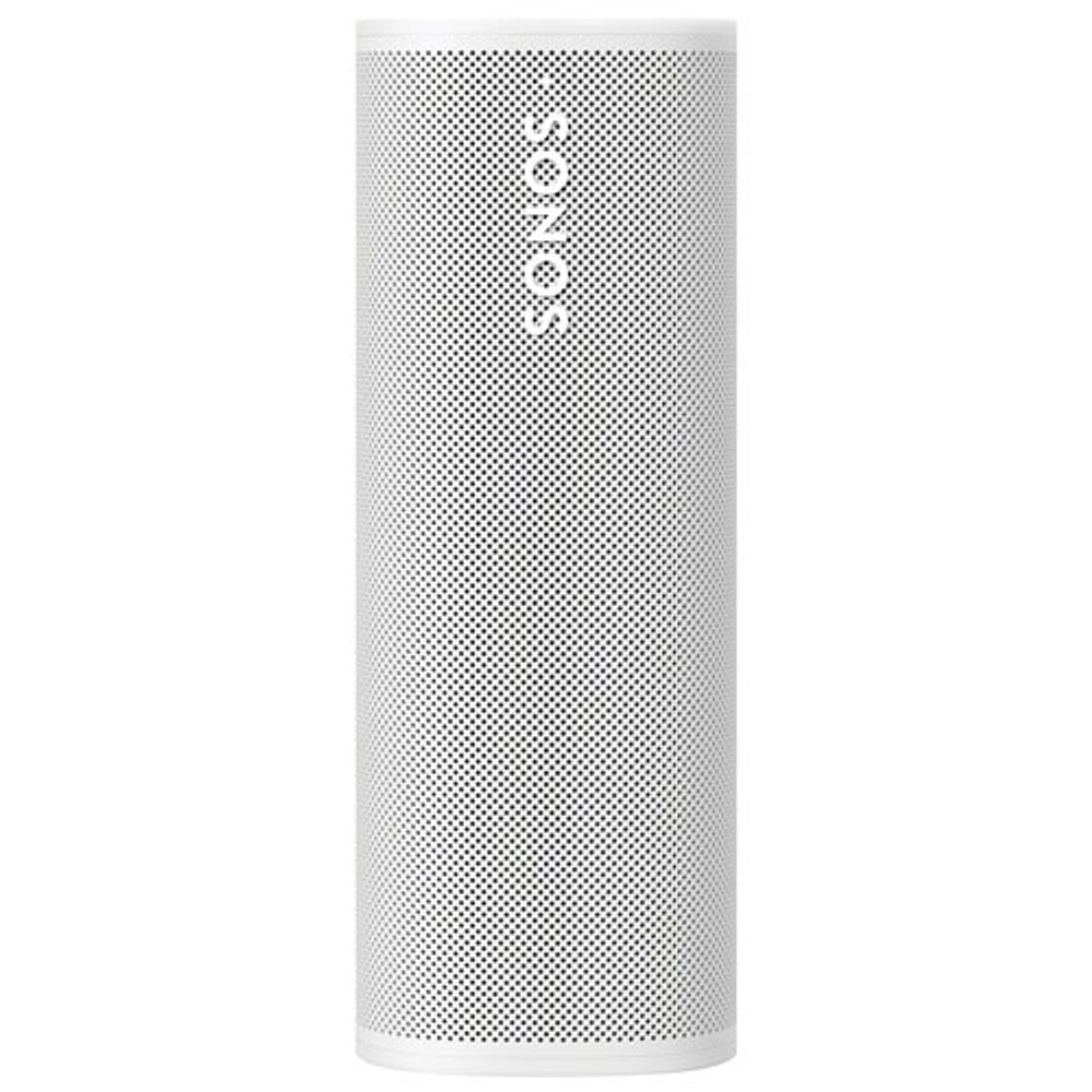 Haut-parleur intelligent portatif étanche et résistant à la poussière Roam 2 de Sonos - Blanc