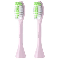 Têtes de remplacement pour brosse à dents Philips One de Sonicare - Paquet de 2 - Rose Manhattan