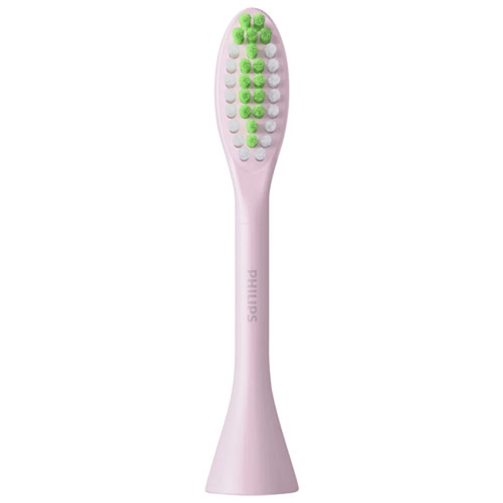 Têtes de remplacement pour brosse à dents Philips One de Sonicare - Paquet de 2 - Rose Manhattan