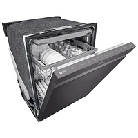 Lave-vaisselle encastrable 24 po 46 dB avec troisième panier de LG (LDPH5554D) - Inox noir