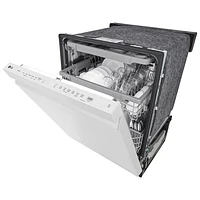 Lave-vaisselle encastrable 24 po 48 dB avec troisième panier de LG (LDPN4542W) - Blanc