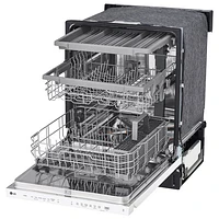 LG 24" 48dB Built-In Dishwasher with Third Rack (LDPN4542W) - White