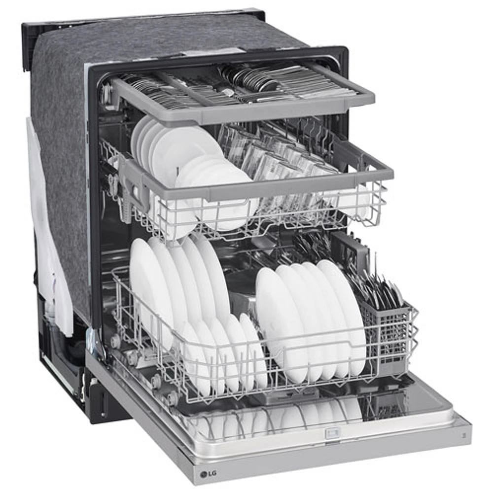 LG 24" 50dB Built-In Dishwasher with Third Rack (LDFC3532S) - Stainless Steel