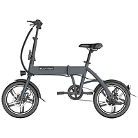 Blutron EB380F 350W Foldable Electric Bike (Up to 40km Battery Range / 32km/h Top Speed) - Grey - Exclusive Retail Partner