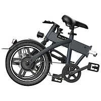 Blutron EB380F 350W Foldable Electric Bike (Up to 35km Battery Range / 28km/h Top Speed) - Grey - Exclusive Retail Partner