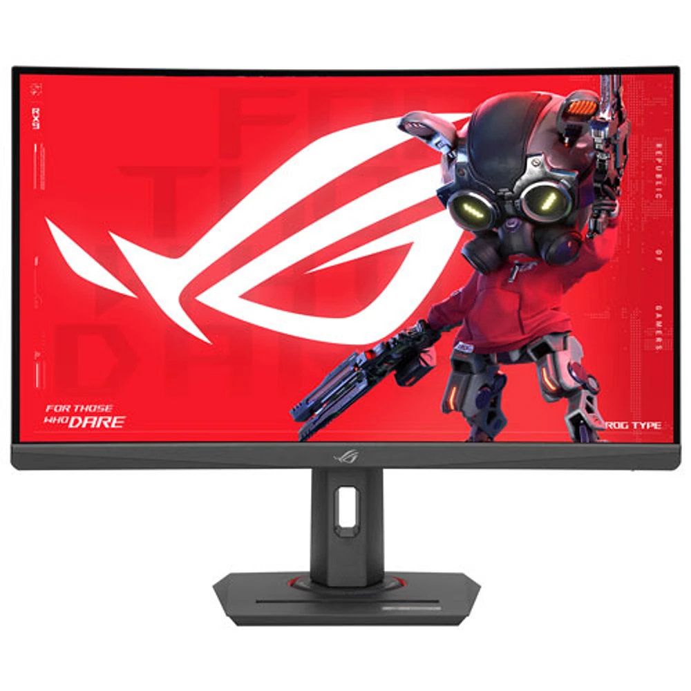 Moniteur de jeu DEL incurvé VA QHD 180 Hz de 27 po ROG Strix d'ASUS avec temps de réponse de 1 ms gris à gris (XG27WCS) - Noir