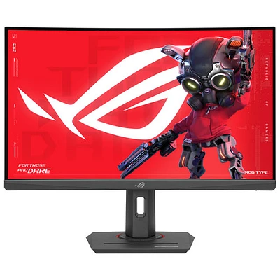 Moniteur de jeu DEL incurvé VA QHD 180 Hz de 27 po ROG Strix d'ASUS avec temps de réponse de 1 ms gris à gris (XG27WCS) - Noir