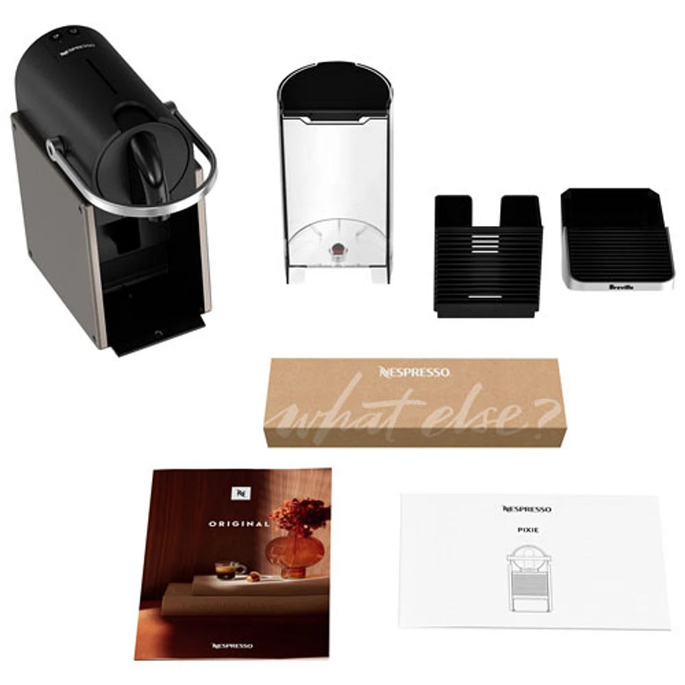 Nespresso Pixie Pod Espresso Machine - Titan