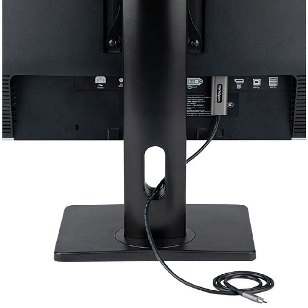 StarTech 32" Ergonomic Single Monitor Standing Mount - Black
