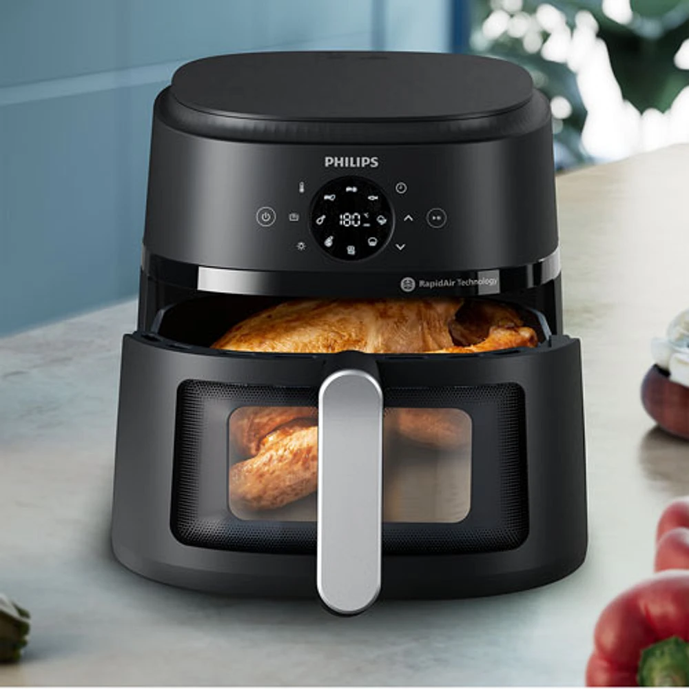 Philips 2000 Series Air Fryer with Window - 6.6QT - Black - Only at Best Buy